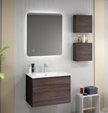 Praga 70 Wall Hung Unit with Mirror, Sink and Tap - The Tile and ...